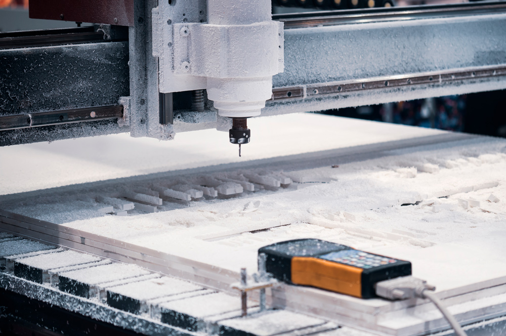 CNC Router cutting process